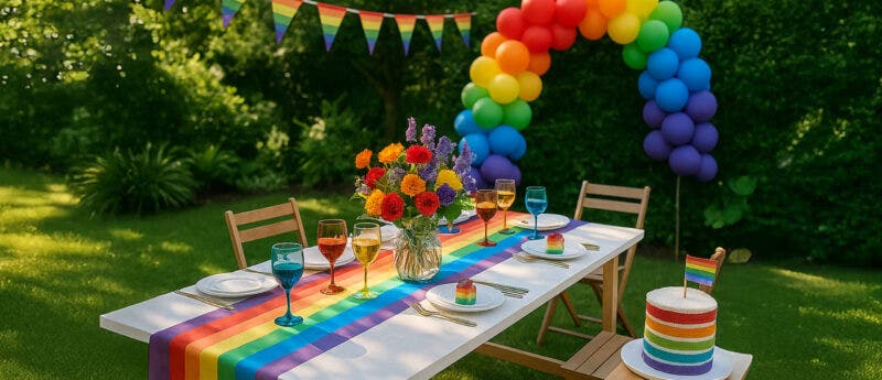 Rainbows in the Rain – Garden Party Ideas to Celebrate Pride Month