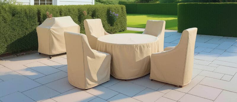 Keeping Garden Furniture Covered Through Wet & Windy Weather