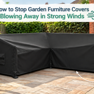Stop Garden Furniture Covers Blowing Away in Strong Winds