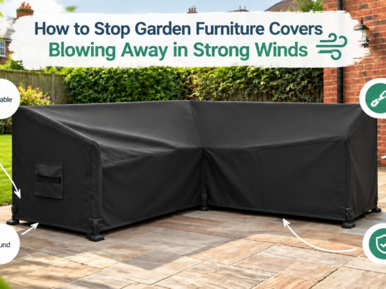Stop Garden Furniture Covers Blowing Away in Strong Winds
